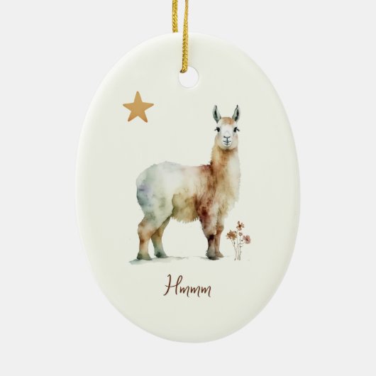 Ornament - Alpaca (Hinten)
