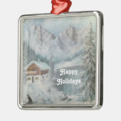 Ornament Ann Hayes Malerei Bayerischer Schneetraum (Links)