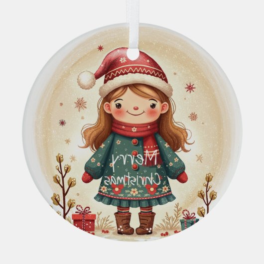 Ornament Aus Glas (Rückseite)