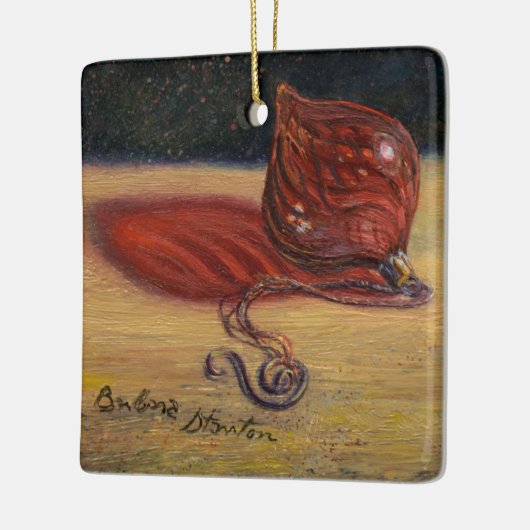 Ornament aus Rotglas (Links)