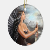 Ornament Black Angel (Links)