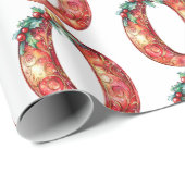 Ornament Brief O Christmas Geschenkpapier (Rolleneckpunkt)