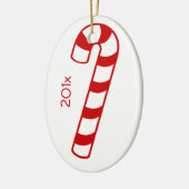 Ornament - Candy Cane mit Namen und Jahr (Links)