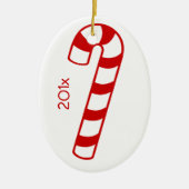 Ornament - Candy Cane mit Namen und Jahr (Vorne)