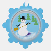 Ornament Card - Working Snowman Karte (Vorderseite)