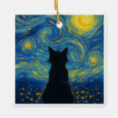Ornament Cat Starry Night Van Gogh (Vorderseite)
