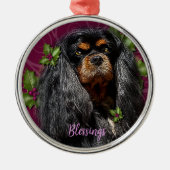 Ornament Cavalier Spaniel Black und Tan Spaniel (Vorne)