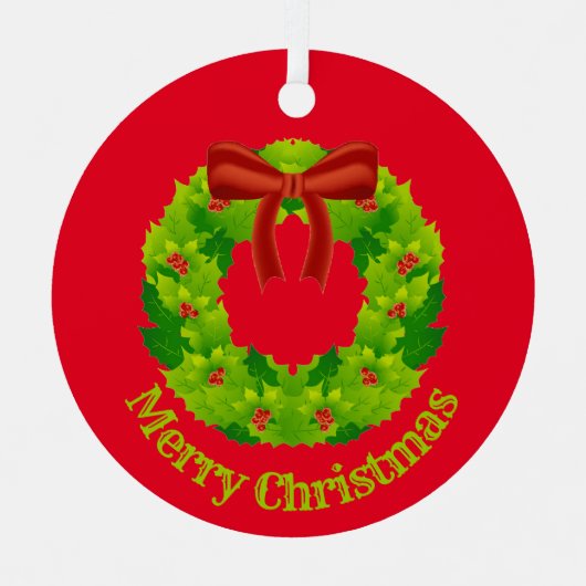 Ornament Christmas Aus Metall (Vorderseite)