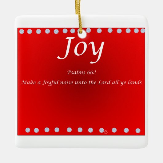 ornament Christmas -Joy (Vorderseite)
