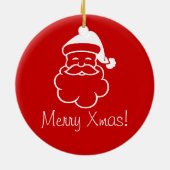 Ornament - Das Gesicht des Weihnachtsmannes (Hinten)