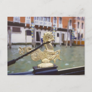 Ornament der Gondel von Venedig Postkarte