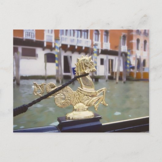 Ornament der Gondel von Venedig Postkarte (Vorderseite)