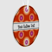 Ornament der orangefarbenen Blume (Vorderseite)