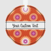 Ornament der orangefarbenen Blume (Rückseite)