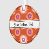 Ornament der orangefarbenen Blume (Vorderseite)