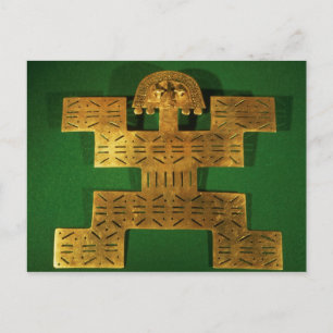 Ornament der Region Tolima Postkarte