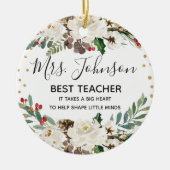 Ornament des Holly Winter Best Teacher (Vorne)