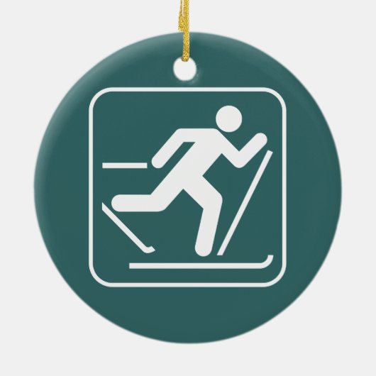 Ornament des Langlaufskizzes (Hinten)