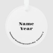 Ornament des Nationalwetters mit Symbolen (Rückseite)