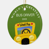 Ornament des personalisierten Busfahrers (Links)