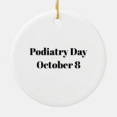 Ornament des Podiatrie Day Medical Symbol (Hinten)