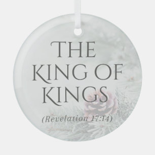 Ornament "Die Namen Jesu" - König der Könige Aus Glas