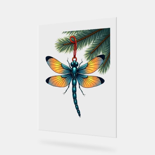 Ornament-Dragonfly Acrylschild (Winkel)