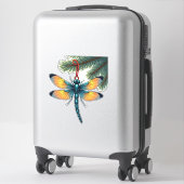 Ornament-Dragonfly Aufkleber (Koffer)