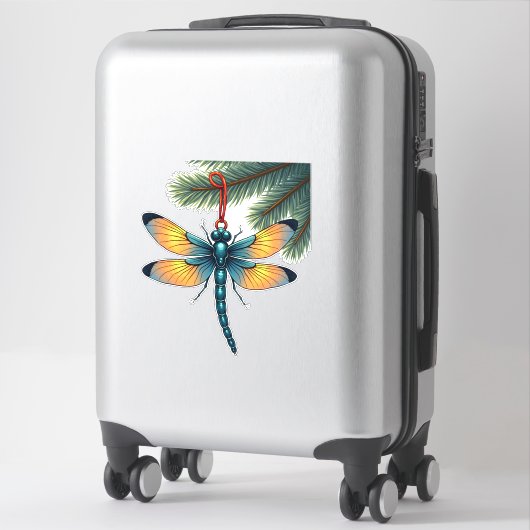 Ornament-Dragonfly Aufkleber (Koffer)