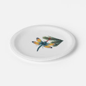 Ornament-Dragonfly Pappteller (Schrägansicht)