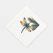 Ornament-Dragonfly Serviette (Ecke)