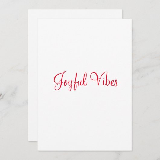 Ornament Einladung (Vorne/Hinten)