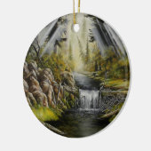 Ornament Elche, Sonnenstrahlen und trickling Bach  (Links)
