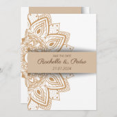 Ornament elegante Hochzeitseinladung Einladung (Vorne/Hinten)