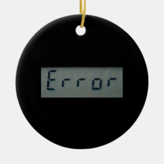 Ornament elektronischer Fehlermeldungen (Vorne)