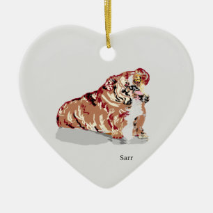 Ornament : Englische Bulldogge