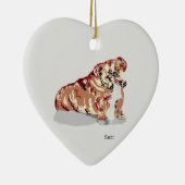 Ornament : English Bull Dog (Rechts)