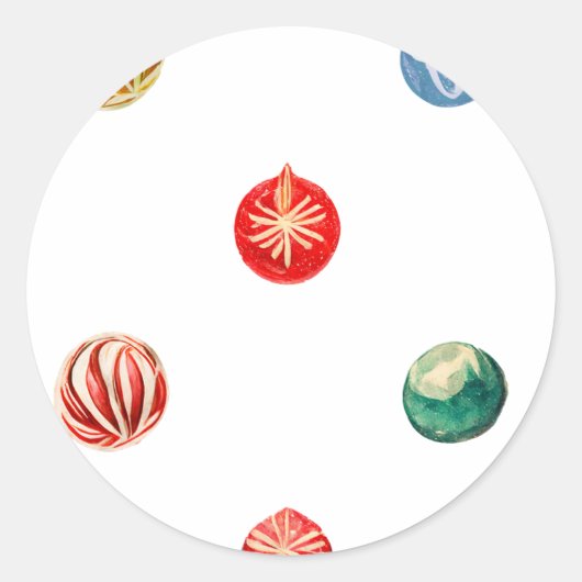 Ornament Envelope Liner Runder Aufkleber (Vorderseite)