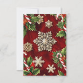 Ornament Exchange Party Einladung Card. Feiertage (Rückseite)