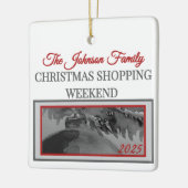 Ornament: Family Christmas Shopping Weekend  Keramikornament (Links)