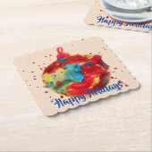 Ornament, Farbe, Aquarell Untersetzer (angewinkelt)