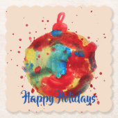 Ornament, Farbe, Aquarell Untersetzer (Vorderseite)