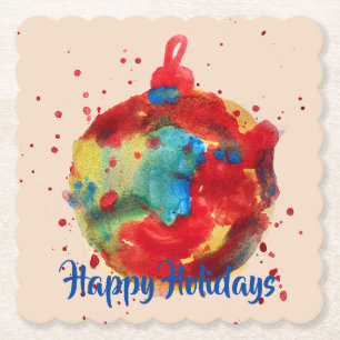 Ornament, Farbe, Aquarell Untersetzer