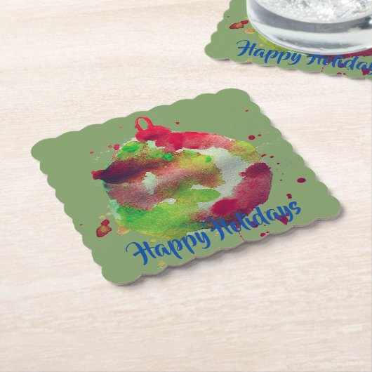 Ornament, Farbe, Aquarell Untersetzer (angewinkelt)