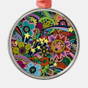 Ornament, Farbige Vintage-Kunst, individuell anpas Ornament Aus Metall