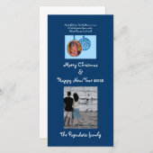 Ornament Feiertagskarte (Vorne/Hinten)