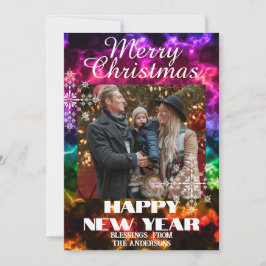 Ornament-Foto Multicolors Feiertagskarte