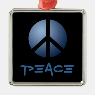 Ornament, Frieden, Marineblau Ornament Aus Metall