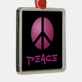 Ornament, Frieden, Rosa Ornament Aus Metall (Rechts)
