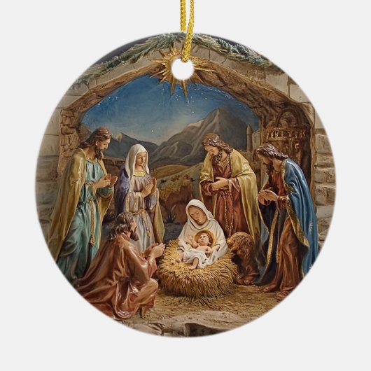 Ornament Friedliche Krippe (Vorne)